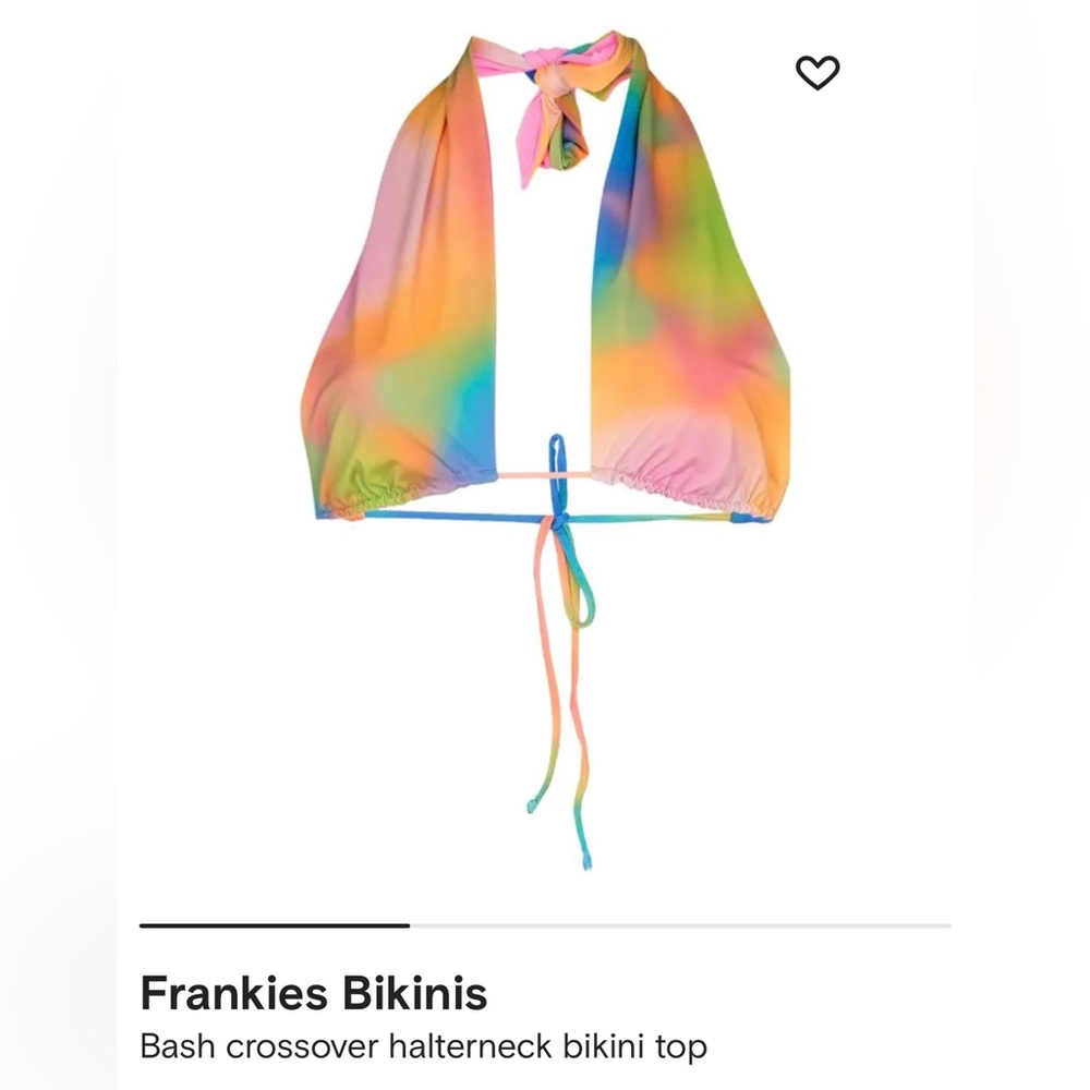 Frankies Bikinis Set ~ NWOT
Bash crossover halterneck bikini top + String Bottom